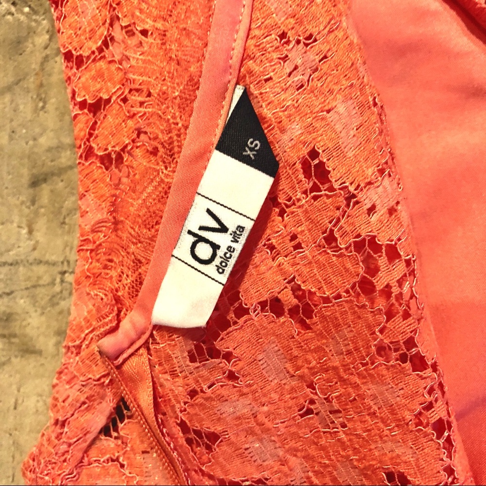 Dolce Vita coral lace dress - Picture 14 of 14